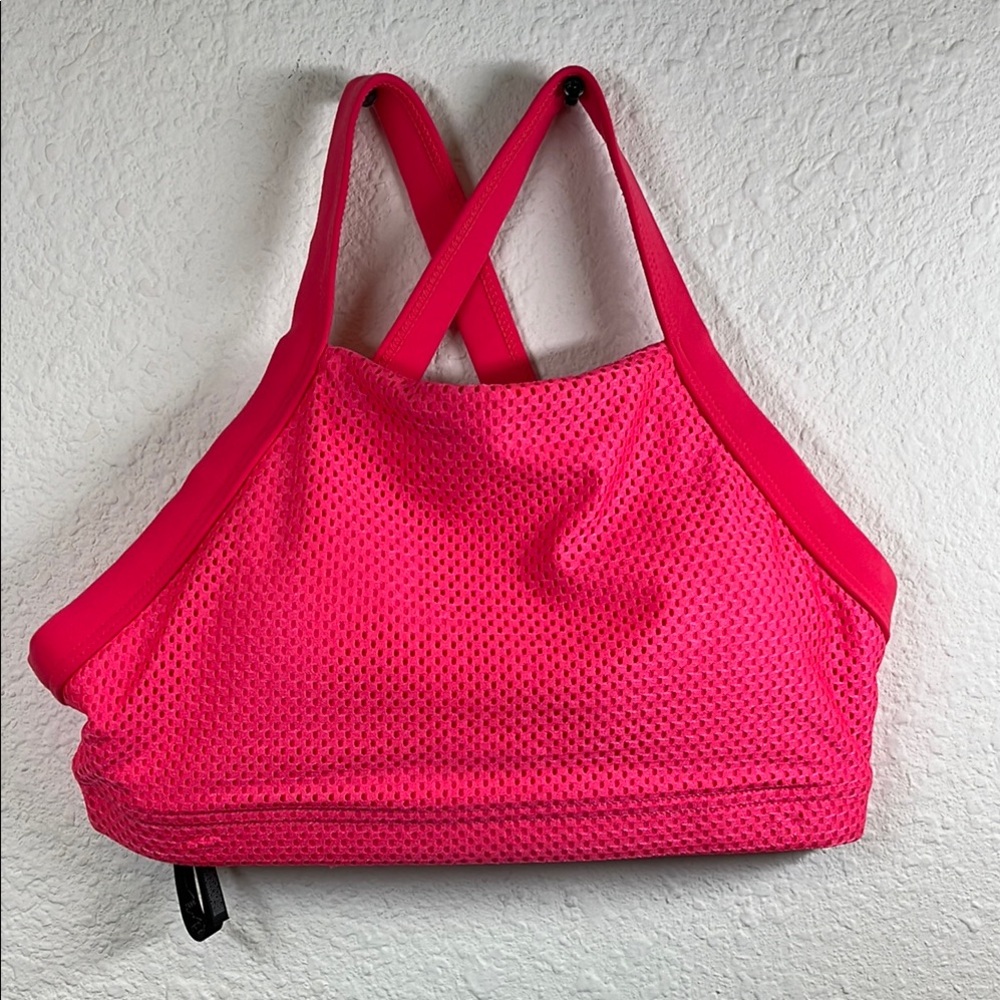 Lorna Jane  Pink Mesh Bralette new